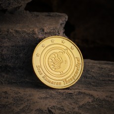 22KT 1.000 GRM Peacock Design Gold Coin -916 